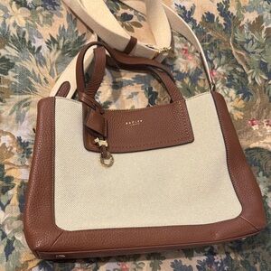 Radley Brown and Cream Women's Crossbody Bag